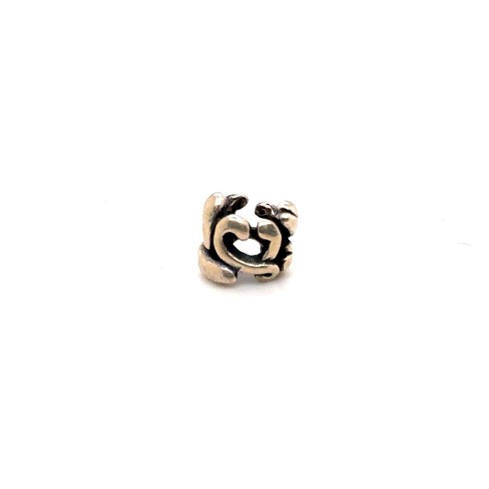 Trollbeads Sterling Silver Heart Charm Bead